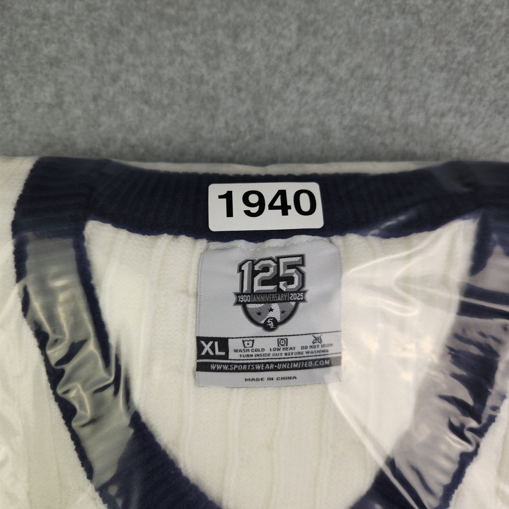 Chicago White Sox Sweater Mens XL White Sportswear Unlimited MLB Baseball Sports - Picture 7 of 7